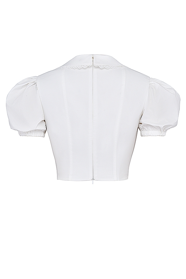 Augusta  White Pin Tuck Top — image 16