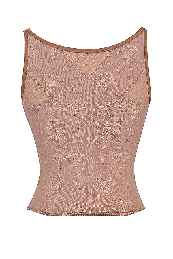 Mistress Rocks Warm Tan Lace Corset - SALE — image 10