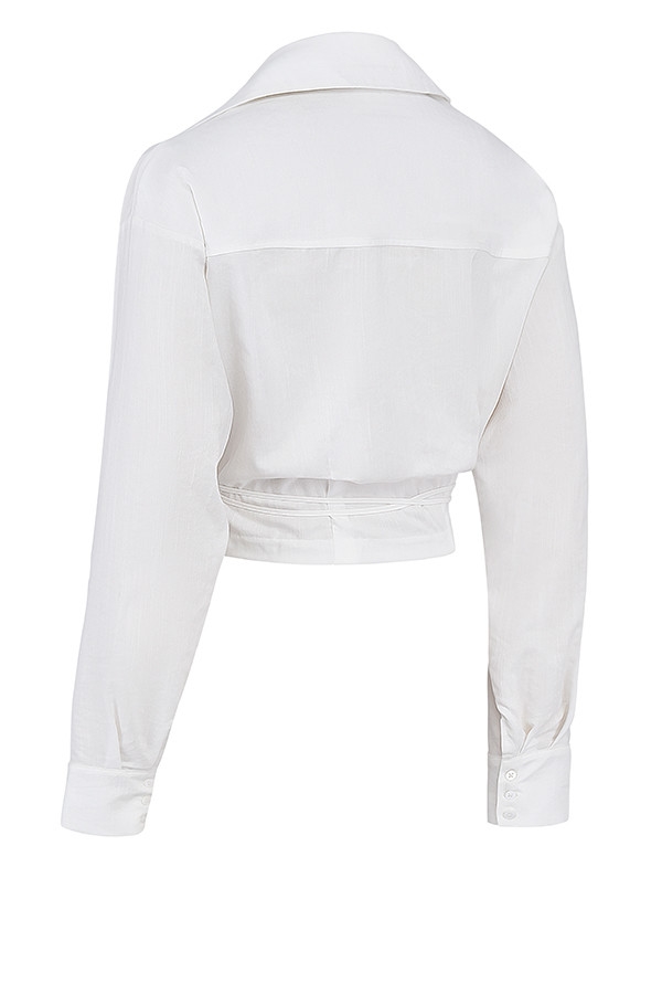 Mistress Rocks White Cropped Shirt - SALE — image 10