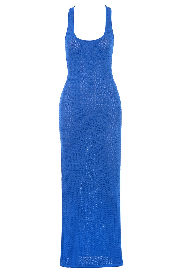 Mistress Rocks Cobalt Knit Maxi Dress - SALE — image 13