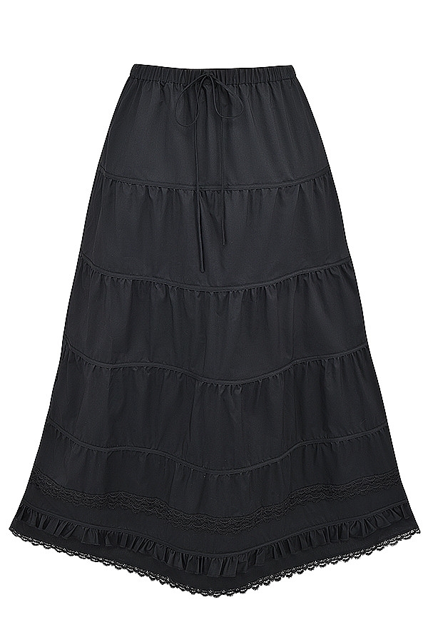 Mistress Rocks Black Panelled Maxi Skirt - SALE — image 12