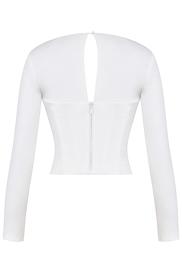 Mistress Rocks White Long Sleeve Corset - SALE — image 15