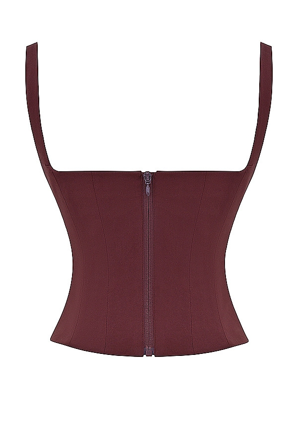 Mistress Rocks Coffee Lace Up Corset - SALE — image 14