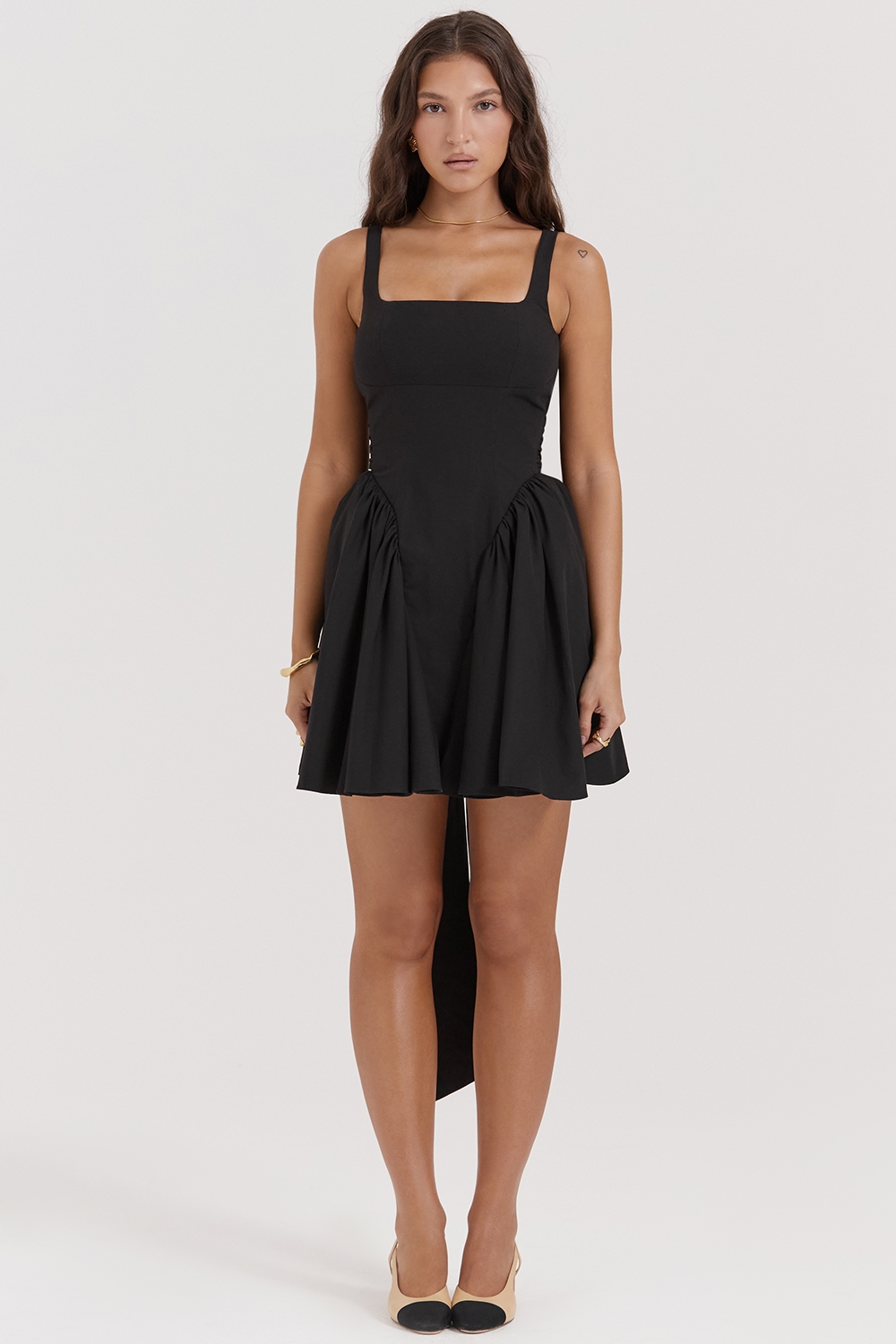 Florianne  Black Bow Mini Dress — image 3