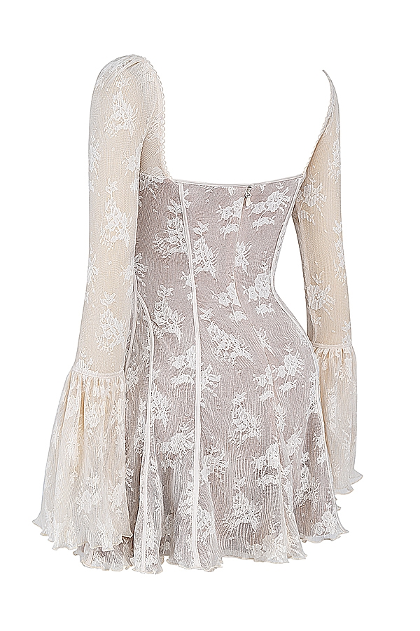 Analissa  Vintage Cream Lace Corset Dress — image 17