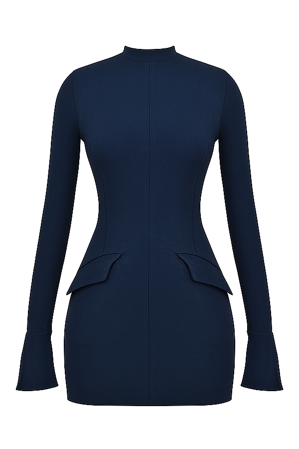 Mahalia  Navy Mini Dress — image 13