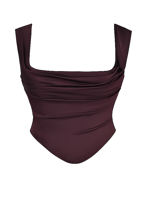 Una  Rich Brown Corset — image 14