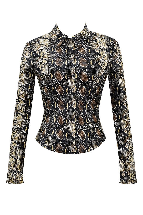 Vani  Snake Print Fitted Jacket — image 12