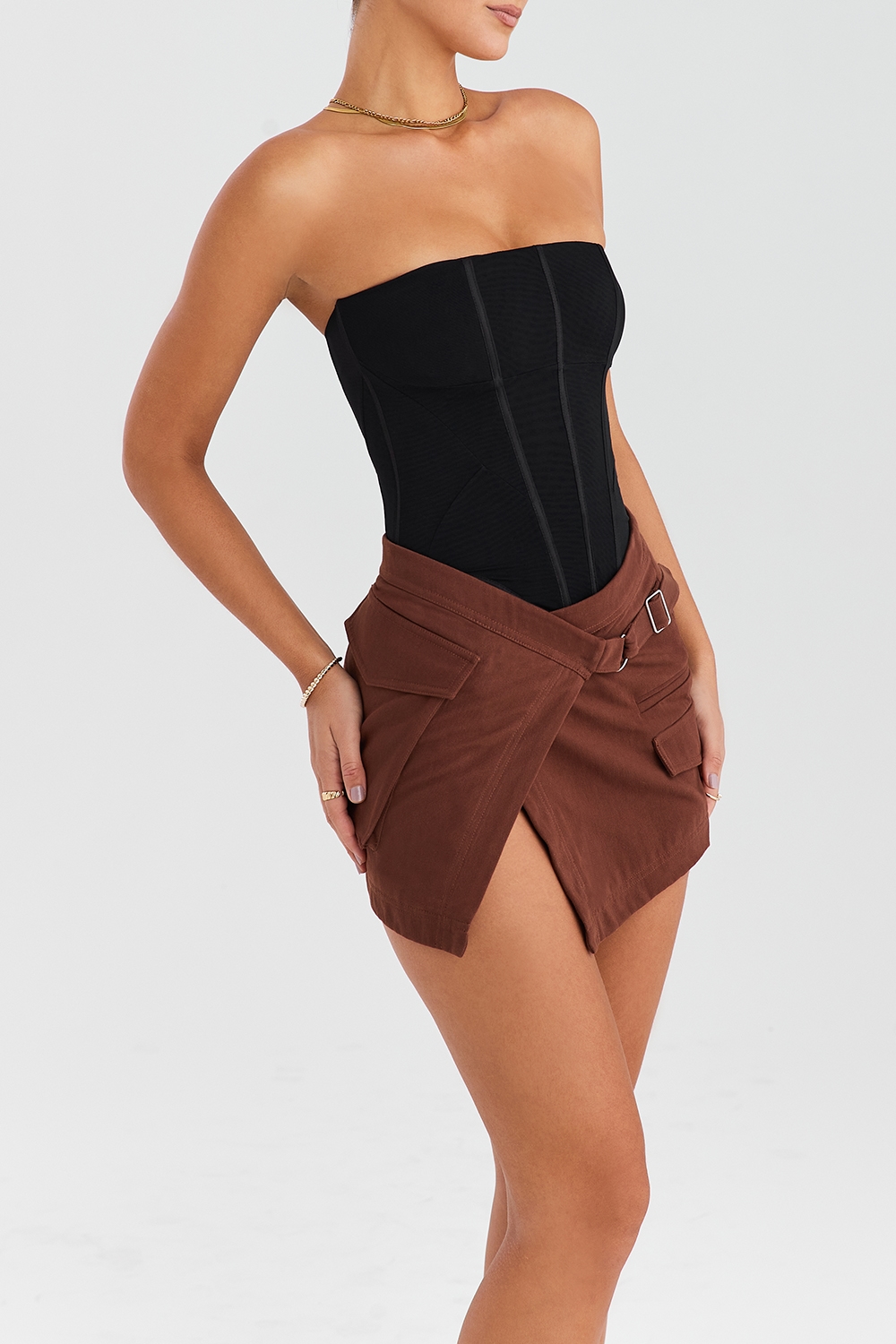 Mistress Rocks Black Mesh Strapless Corset - SALE — image 7