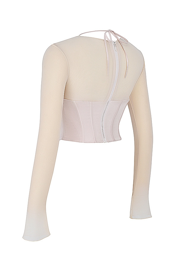 Mistress Rocks Vanilla Long Sleeve Corset - SALE — image 9