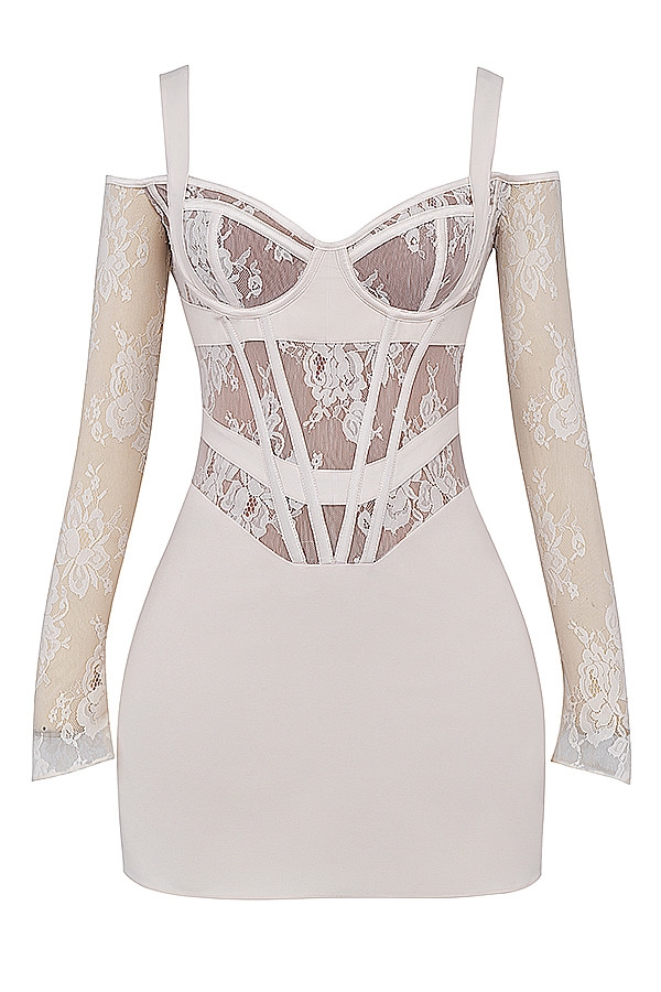 Mistress Rocks Vanilla Lace Corset Mini Dress - SALE — image 13
