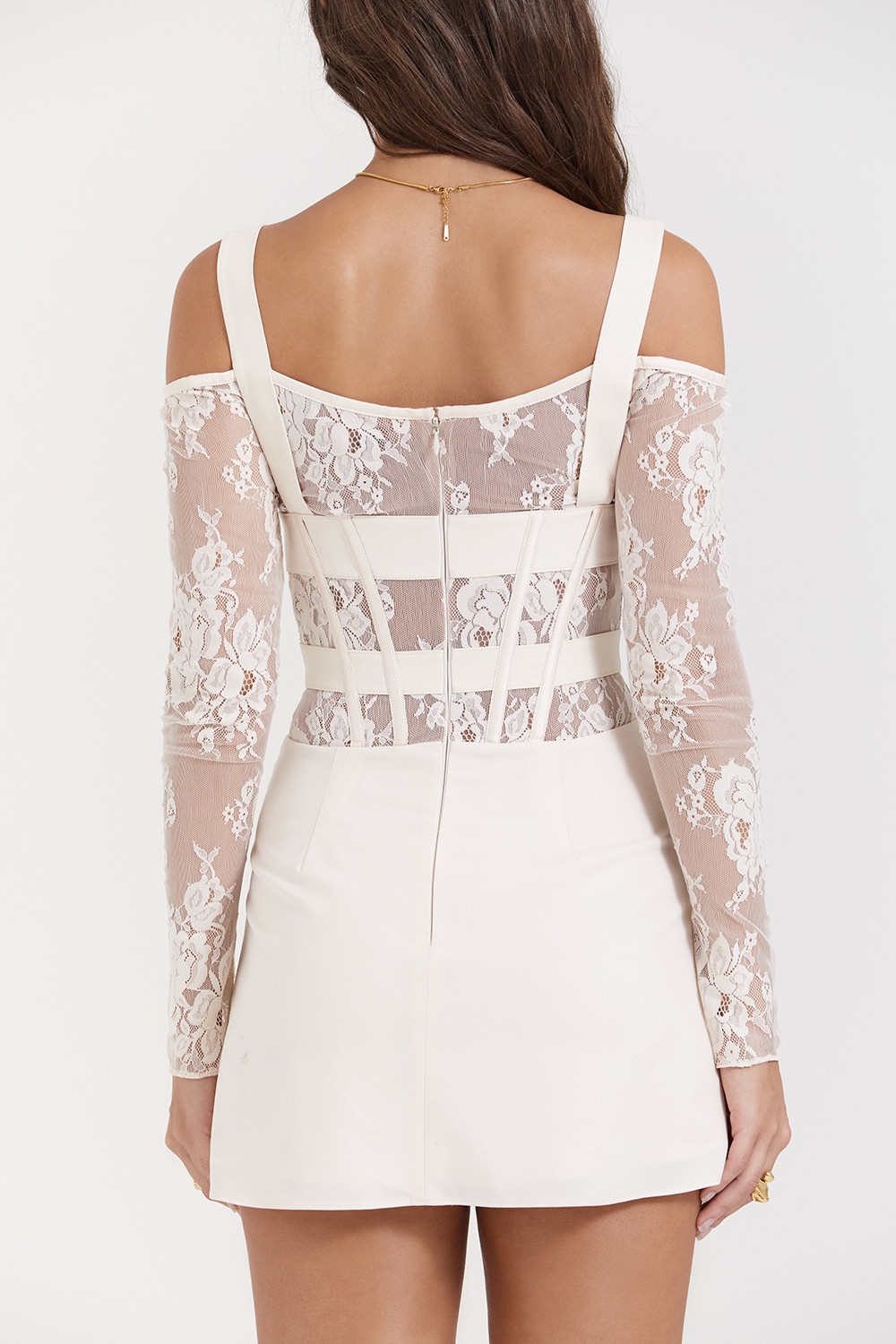 Mistress Rocks Vanilla Lace Corset Mini Dress - SALE — image 9