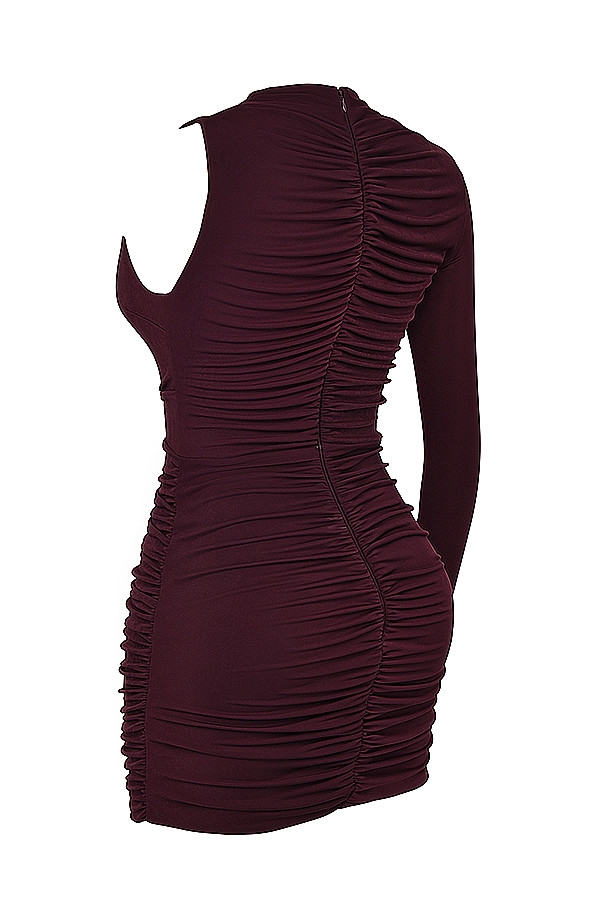 Mistress Rocks Wine Cutout Mini Dress - SALE — image 12