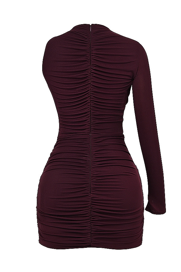 Mistress Rocks Wine Cutout Mini Dress - SALE — image 13