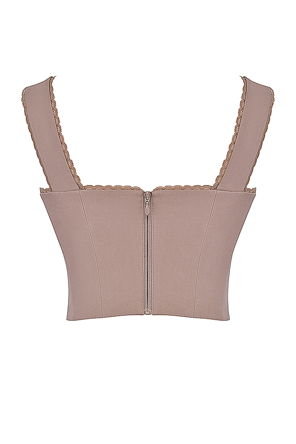 Robyn  Mushroom Lace Trim Corset — image 14