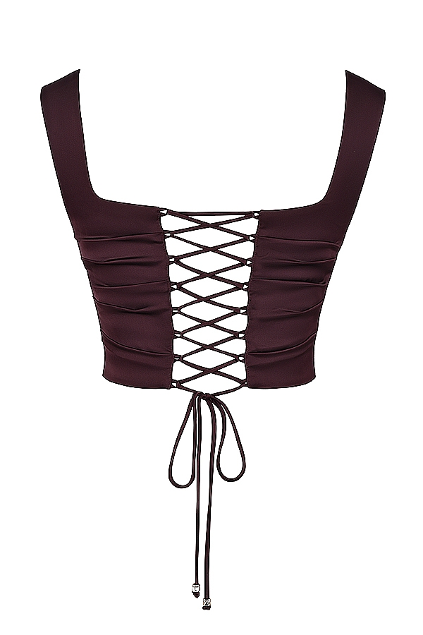 Una  Rich Brown Corset — image 16