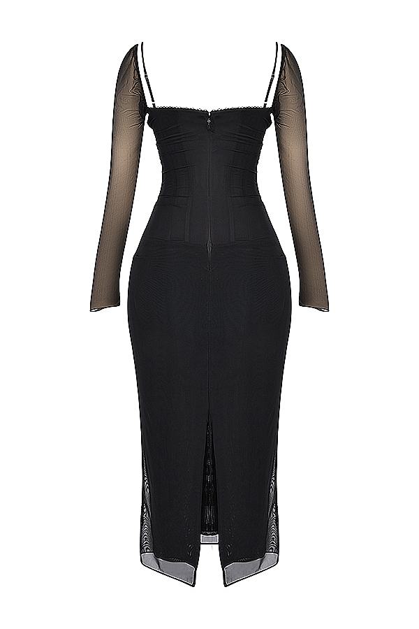 Katarina  Black Maxi Dress — image 11